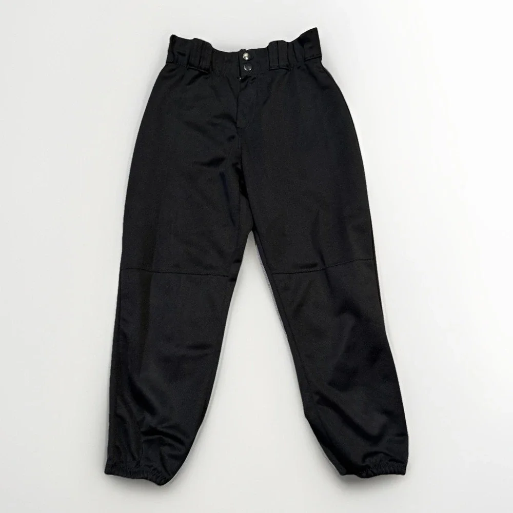 Alleson Athletic Elastic Leg Baseball Pants Black Womens Size S RN#80185